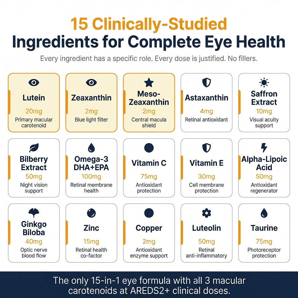 VisioVance 15-in-1 Eye Health Formula