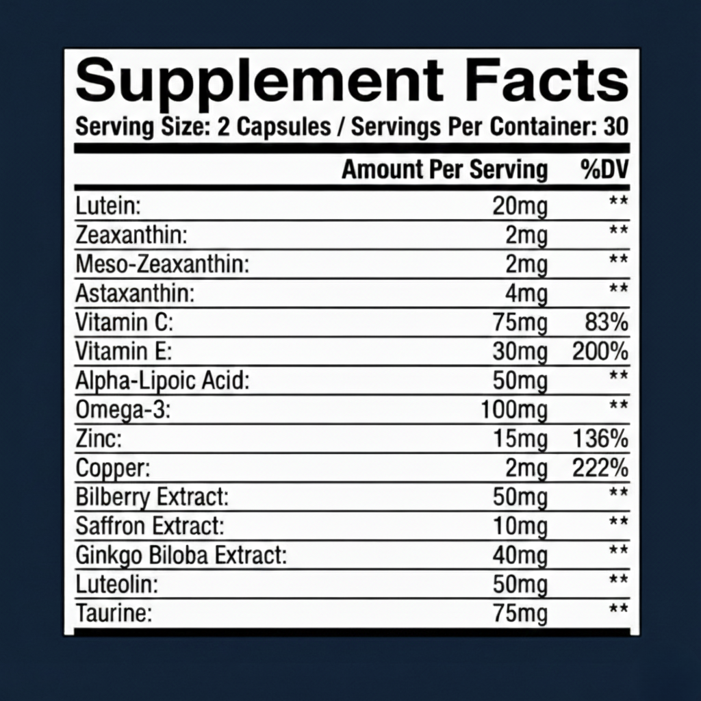 VisioVance 15-in-1 Eye Health Formula